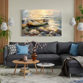 Resim Taşlardaki Kayık - 60x40 