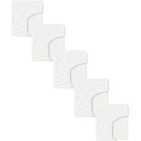 Resim 5 Adet 50 X 90 + 10 Cm Anne Yanı Lastikli Penye Kumaş Bebek Çarşafı 