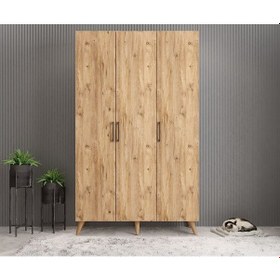 Resim Duke 3 Kapaklı Ayakkabılık Çam 135 Cm M1 