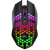 Resim Kablosuz Oyuncu Mouse Rgb LED 2.4G 8 Buton 1600DPİ Şarj Edilebilir 