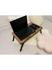 Resim Axolotl Foldaway Telefon ve Tablet Bölmeli Katlanır Ayaklı Laptop Sehpası Notebook Bilgisayar Çalışm 