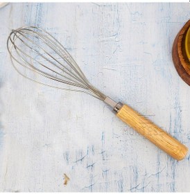 Resim Ahşap Saplı Çırpıcı Yumurta Sos Yoğurt Karıştırıcı Yemek Çırpıcı Turuncu 