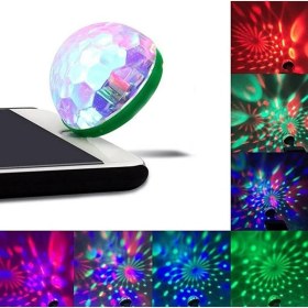 Resim Rutter Sese Duyarlı USB Rgb Ledli Disco Topu Disko 3W Micro USB Aparatlı 