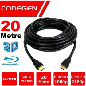 Resim Codegen Cps200 20metre Hdmı Görüntü Kablosu 3d Gold 1 4v 2k 