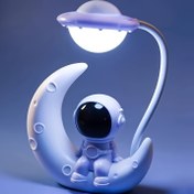 Resim Yaratıcı Ay Astronot Oyuncak Gece Lambası, Şık LED Masa Lampası, Yatak Odası Dekoru ve Noel Hediyesi İçin Uygun, Dekoratif Vurgu Lambası,Masa Lambası Dekoru,Astronot Gece Lambası,Yaratıcı Masa Lambası,Mat Bitişli Lamba,Göksel Temalı Dekor,Ayarlanabilir Parlaklık,Dayanıklı Metal Kaplama,Noel Hediye Alışverişçileri,Uzay Severler İçin Hediye 