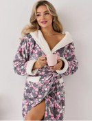 Resim Siti Teks Ev Bornozu Sıcak Havlulu 42954662 Pembe 