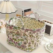 Resim Dashanshop 1 Adet Yıkanabilir Floral Çamaşır Ve Aksesuar Saklama Sepeti 