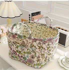 Resim Dashanshop 1 Adet Yıkanabilir Floral Çamaşır Ve Aksesuar Saklama Sepeti 