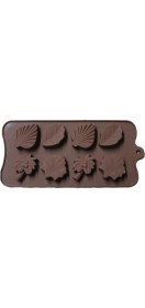 Resim Tahtakale Toptancı Silikon Kalıp Farklı Yaprak Kalıbı 8 Li 