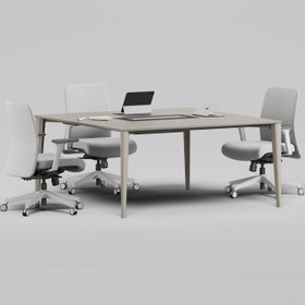 Resim Polo Kare Ofis ve Büro Toplantı Masası 