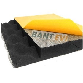 Resim Akustik Yumurta Sünger 100x100cm Yapışkanlı Ses Yalıtım Süngeri 