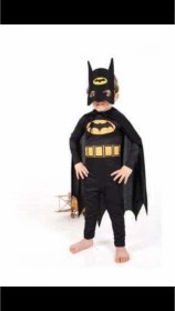 Resim Zyzqstore Batman Çocuk Kostümü Siyah, Çocuklar İçin Etkileyici Giyim Seçeneği Siyah 