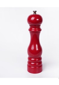 Resim Bordo Ahşap Tuz Ve Karabiber El Değirmeni Öğütücü Grinder 22 Cm Bordo 