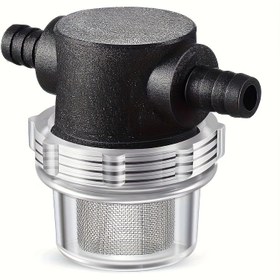 Resim 1/2 İnç Twist-On Su Pompası Süzgeci, Tekneler için 50 Mesh Paslanmaz Çelik Filtre - Kolay Temizlik, Dayanıklı ABS Gövde, Su Kalitesini Artırır 