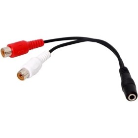 Resim S-Link Sl-358 15Cm 3.5 F To 2 Rca F Stereo Kablosu 