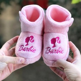 Resim MyChild Pandalina Kız Çocuk Pembe Barby Panduf ,ev Ayakkabısı ,kreş Anaokulu Ayakkabısı 
