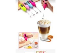 Resim Naque Pilli Mini Mixer Kahve Süt Köpürtücü Karıştırıcı Cappuccino Mixer 