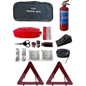 Resim Halidi DİKDÖRTGEN Çantalı Tüvtürk Uyumlu Trafik Seti 