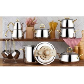 Resim Kahramanlar Akasya Gold Çeyiz Seti 18 Parça 