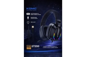 Resim TeknolojiSA GT200 Kablolu Mikrofonlu USB Gaming Headset Oyuncular Için Profesyonel Kulaklık 