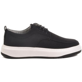 Resim Siyah Beyaz Keten Hafif Erkek Casual Ayakkabı 486 M Siyah-beyaz 