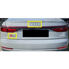 Resim Audi Uyumlu Audi Ve S 8 Bagaj Yazısı Seti 2'li Paket 3m 3d Abs 