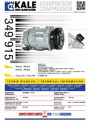 Resim KALE 349915 KLİMA KOMPRESÖRÜ A3 1.6-1.8 T 1.9 TDI (96-03)IBIZA II 