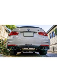 Resim Bmw F30 3 Serisi M Technic Difüzör Difizör Plastik Parlak Siyah Sağ Sol Çift Arka-bodykit-ek-karlık 