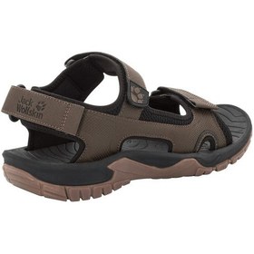Resim Jack Wolfskin Lakewood Cruıse Erkek Outdoor Sandalet Dark Wood Çok Renkli 