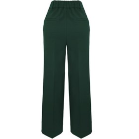 Resim BELİ LASTİKLİ GENİŞ PAÇA PANTOLON YEŞİL - 38 / Yeşil 
