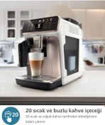 Resim Philips Lattego Tam Otomatik Premium 20 Farklı Kahve Krom-beyaz Kahve Ve Espresso Makinesi 