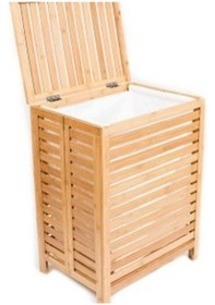 Resim Panalı Ahşap Çamaşır Sepeti Demonte 1 