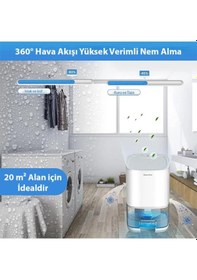 Resim Polham Otomatik 1 Litre Banyo,mutfak, Çamaşır Odası İçin Nem Alma Cihazı, Rutubet Ve Nem Engelleyici Beyaz 