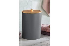 Resim Flosoft Bambu Desenli Mutfak Banyo Çöp Kovası 