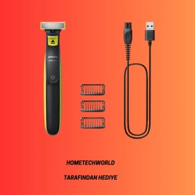 Resim Philips PerfectCare Compact Essential GC6842/30 2400 W Buhar Kazanlı Ütü+Phılıps Oneblade Tıraş Mak. Hediye 
