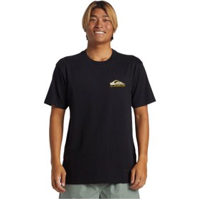 Resim Quiksilver Erkek Tişört Step Up Mor Siyah Günlük Giyim 
