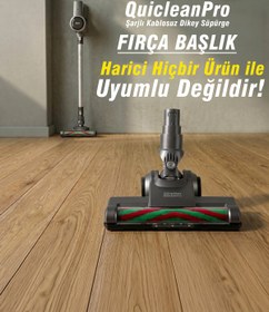 Resim Heifer Quiclean Pro Şarjlı Kablosuz Dikey Süpürge - Fırçalı Başlık 