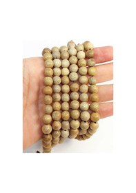 Resim Bileklik Boy Ud Ağacı Ahşap Yarım Dizi 8mm 45268 18cm Uzunluğundadır Çok Renkli 