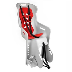 Resim Nfun Bisiklet Portbagaj Bağlantılı Çocuk Taşıyıcı Gri Kırmızı 