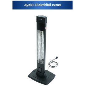 Resim Flamo 5965 2500 W 4 Kademeli Uzaktan Kumandalı Karbon Infrared Duvar Isıtıcı 