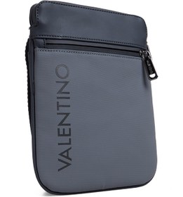 Resim Valentino Gri - Siyah Erkek Postacı Çantası DRAGONHAWK 