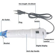 Resim Createtech 220v Sıcak Hava Tabancası, 250w, Us/eu Prizli, Isı Üfleyici, Modern Tasarım 