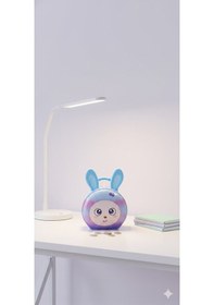 Resim Sevimli Tavşan Ve Meyve Figürlü Çocuk Kumbarası Kilitli Anahtarlı Metal Kumbara Hediyelik Mor Çok Renkli 