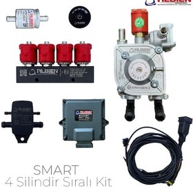 Resim Albien Kesicili Sıralı Sistem Smart 4 Silindir Lpg Kit 