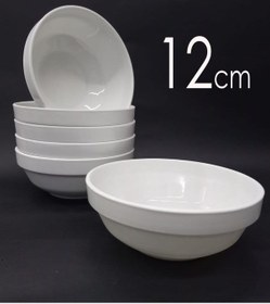 Resim 6 Adet Beyaz Melamin Çorba Kasesi 12x5cm Tas Hesaplı Yoğ N11.18127 