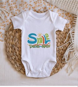 Resim Bitmeyenkartus Bk Kids Isimli Smile Tasarımlı Bebek Body Zıbın - Model 1 Çok Renkli 