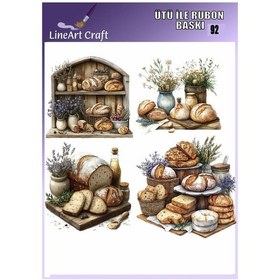 Resim Ütü İle Rub On Transfer Kağıdı - No: 92 30x30 Cm 
