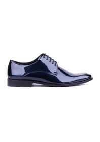 Resim Shoetle - Hakiki Rugan Deri Lacivert Renk Klasik Erkek Ayakkabı - 900-4804-1485 