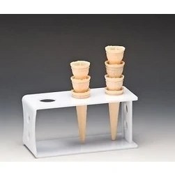 Resim Zicco Akrilik Dondurma Külahlığı Servis Standı 19 X 8 X 10,5 Cm 