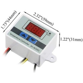 Resim Fortunelane Xh-w3001 Mikroişlemci Sıcaklık Kontrol Cihazı, Led Ekranlı, Isıtma/soğutma Modu, -50 C 110 C Aralığı, 12v, Su Geçirm 